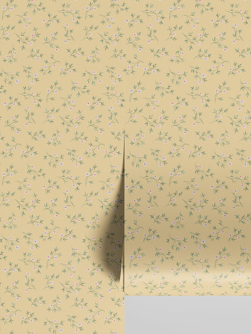 ChamomileSpringSprigWallpaper-Roll