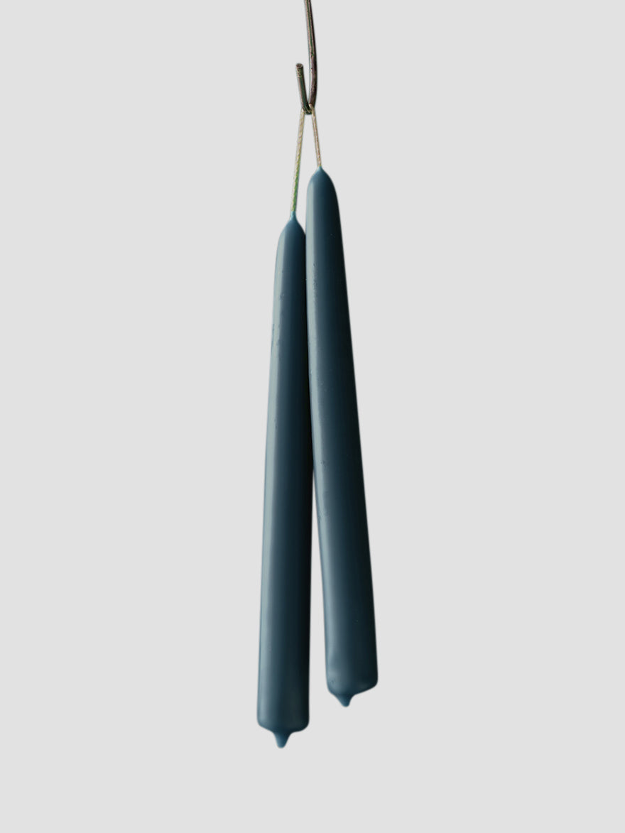 DoveBlueBeeswaxDiningCandles