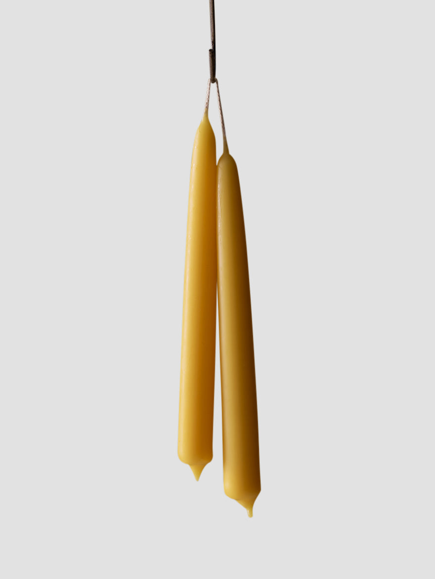 GoldenrodBeeswaxDiningCandles