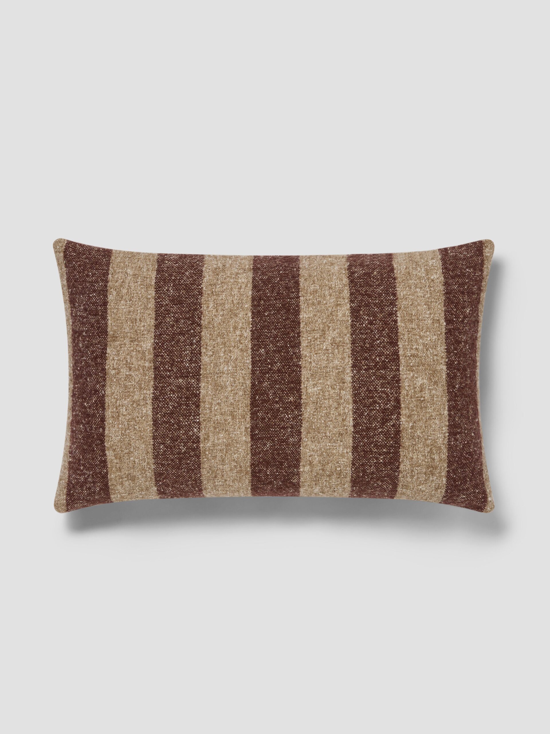 WIDE-STRIPE-WOOL-CUSHION-COVER-40x60DARK-MOCHA-OATMEALOVERHEAD