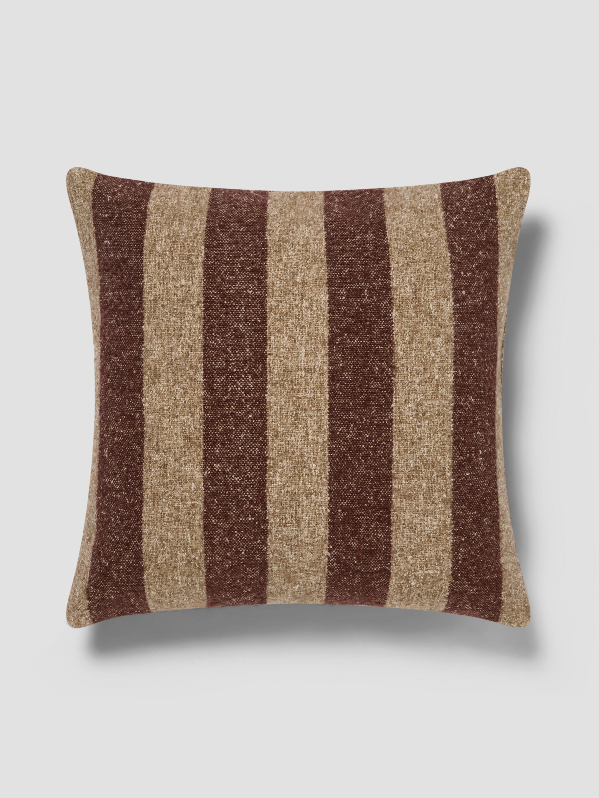 WIDE-STRIPE-WOOL-CUSHION-COVER-50x50DARK-MOCHA-OATMEALOVERHEAD