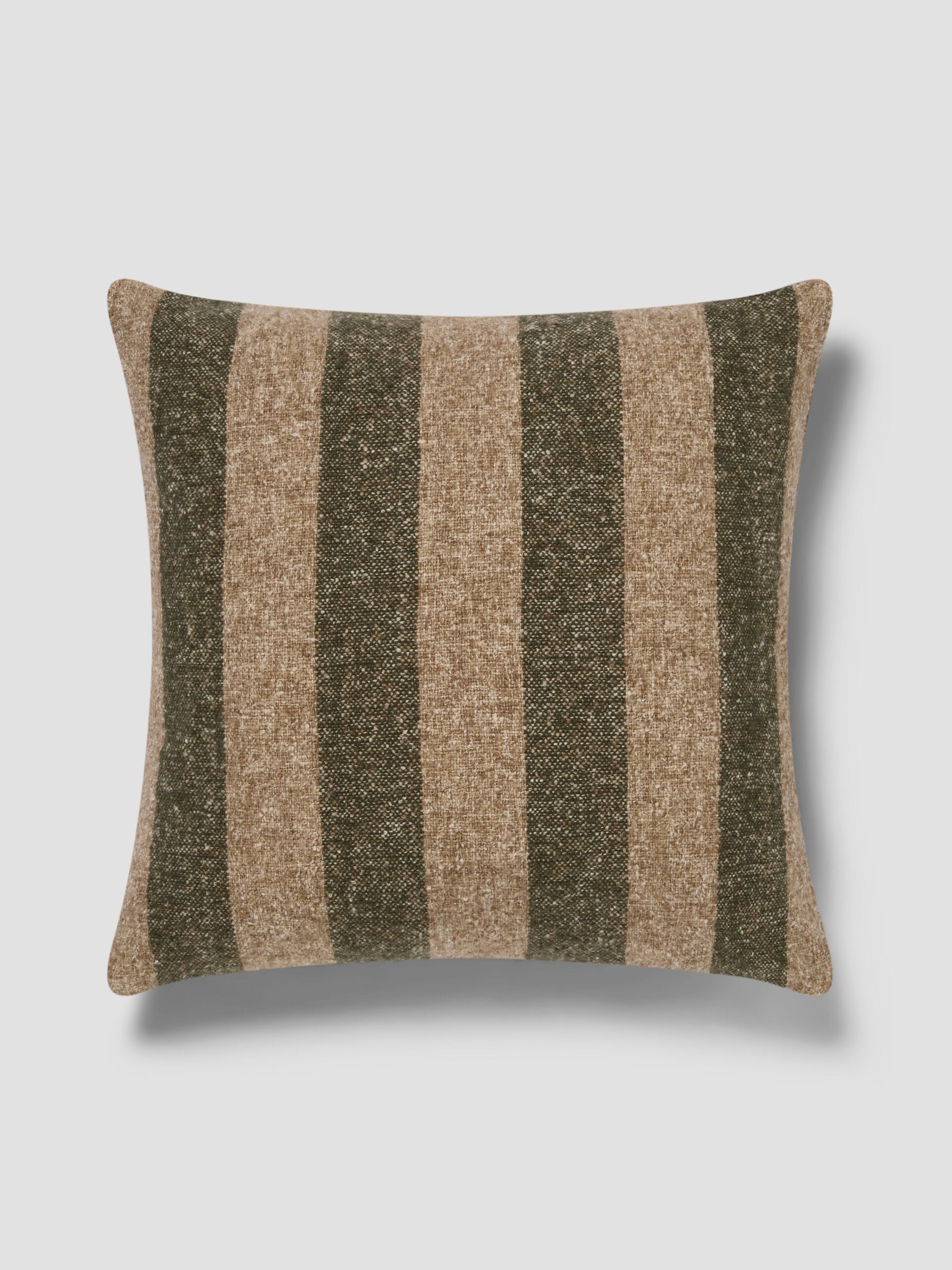 WIDE-STRIPE-WOOL-CUSHION-COVER-50x50FERN-GREEN-OATMEALOVERHEAD