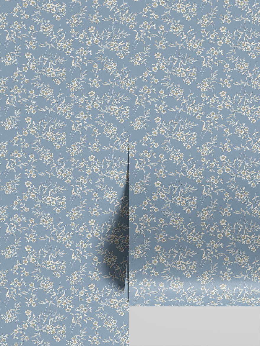 WarmBlueCamilleFloralWallpaper-Roll